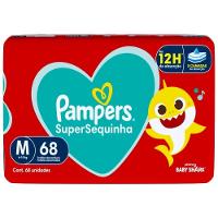 Fralda Pampers Supersequinha M Com 68 Unidades - 1