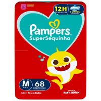 Fralda Pampers Supersequinha M Com 68 Unidades - 2