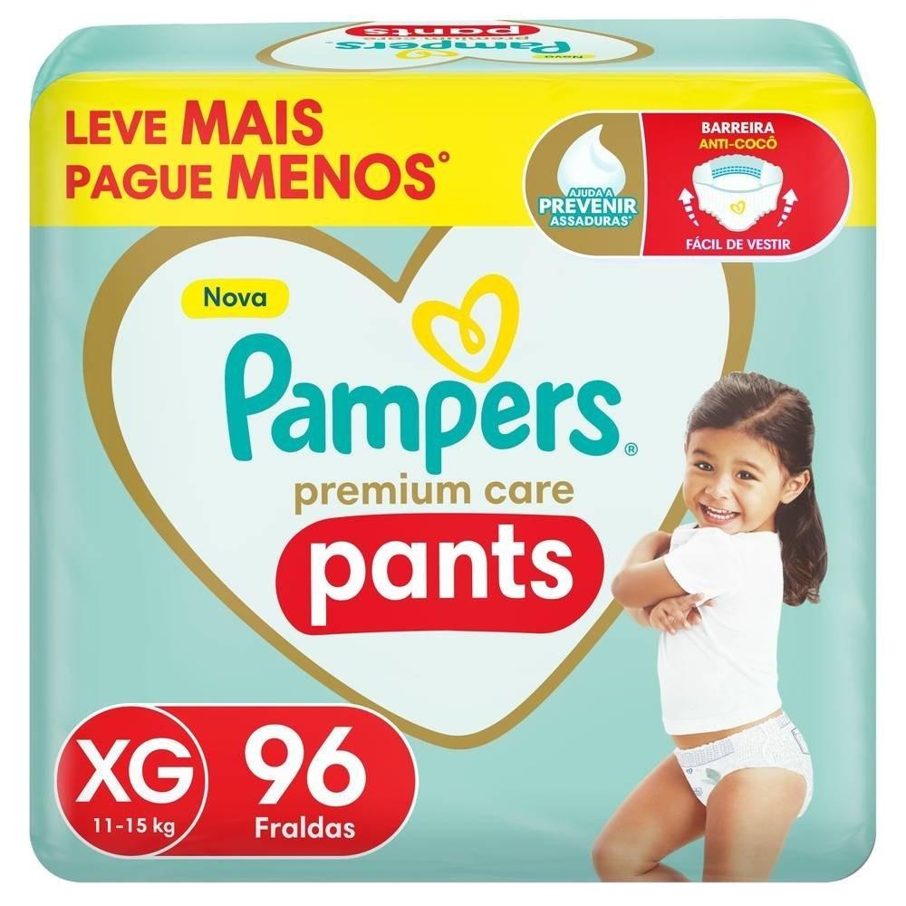 Fralda Pampers Pants Premium Care Jumbo Xg 96 Unidades - 1