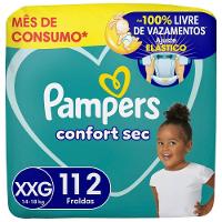 Fralda Pampers Confort Sec Tamanho Xxg 112 Unidades - 1