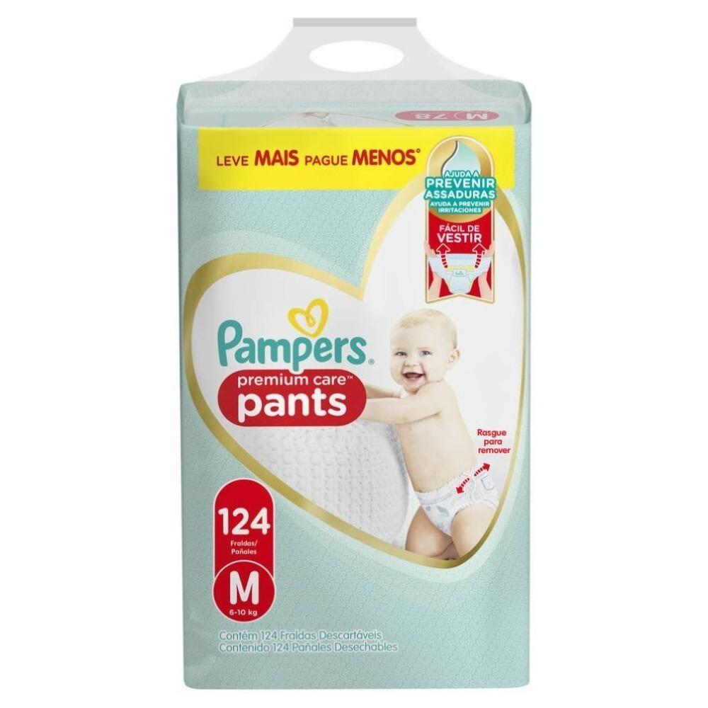 Fralda Pampers Pants Premium Care Jumbo M 124 Unidades - 2