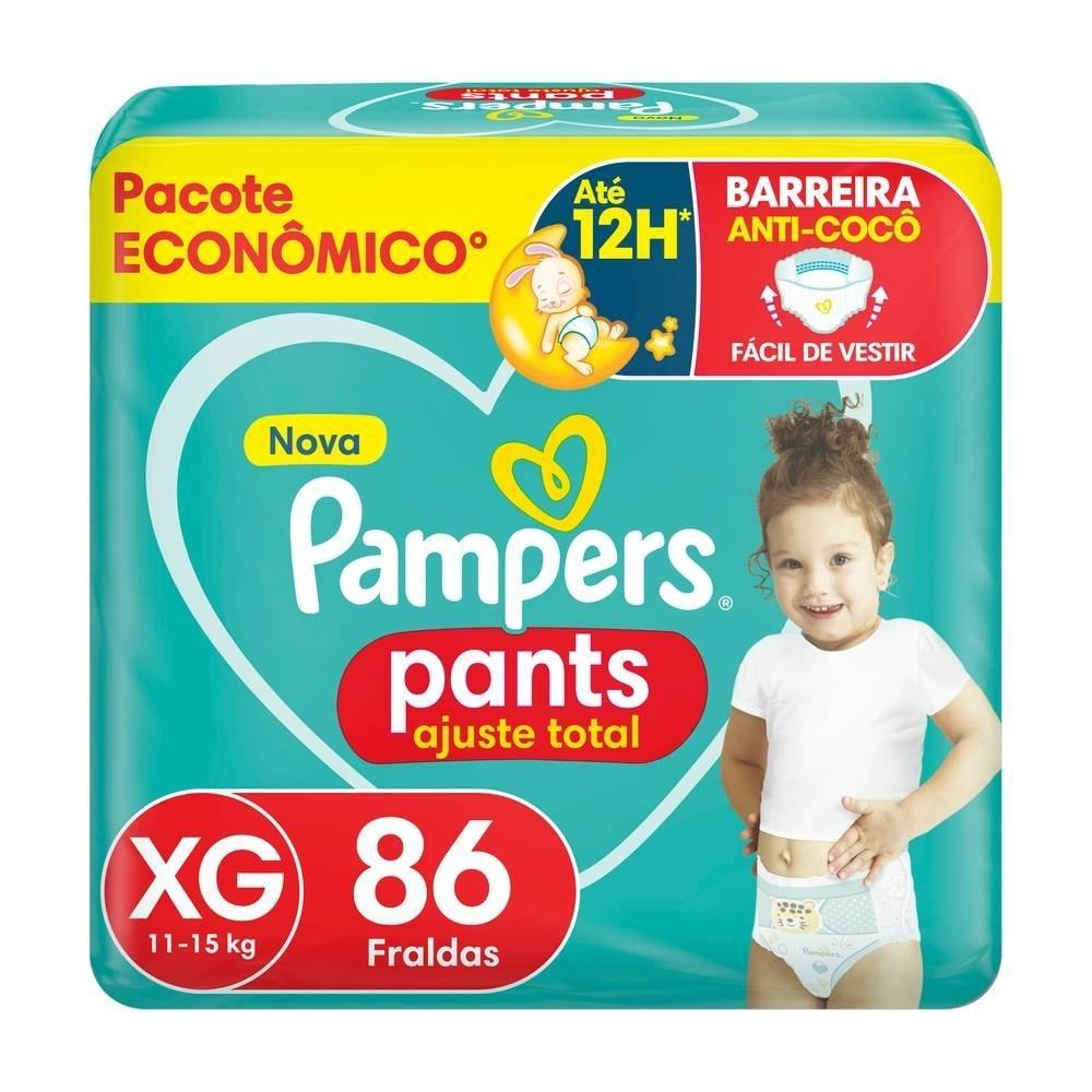 Fralda Pampers Pants Max Ajuste Total Xg Com 86 Unidades - 1