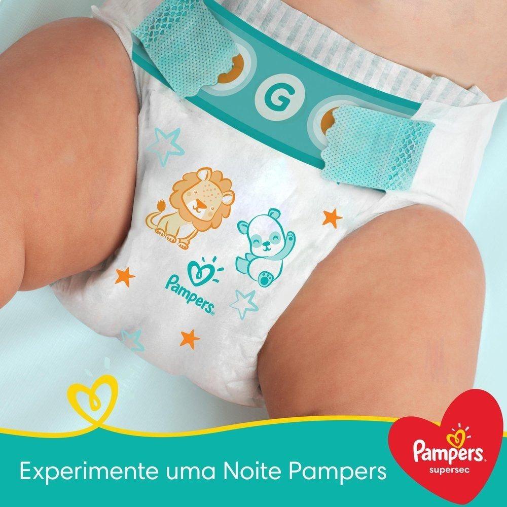 Fralda Pampers Supersec Pacotão P Com 34 Unidades - 4