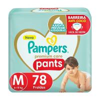 Fralda Pampers Pants Premium Care M Com 78 Unidades - 1