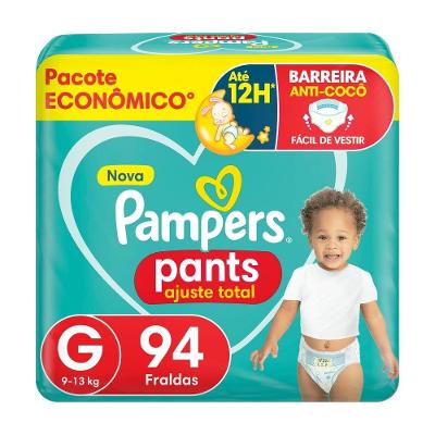 Fralda Pampers Pants Max Ajuste Total G Com 94 Unidades