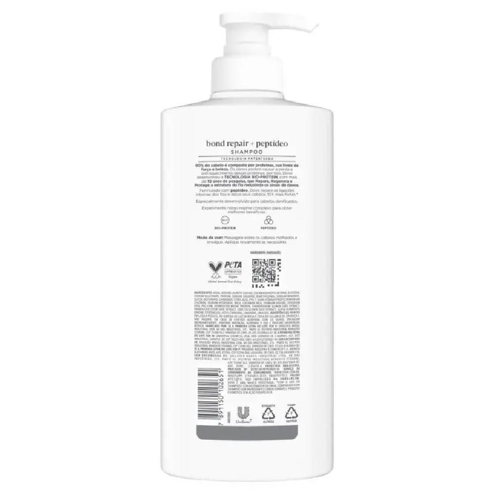 Shampoo Dove Bond Repair + Peptídeos 600ml - 3