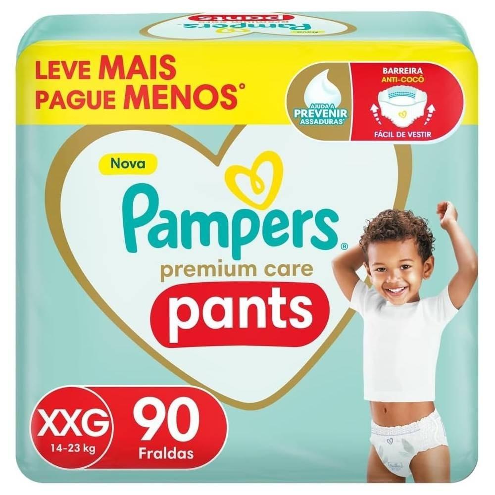 Fralda Pampers Pants Premium Care Jumbo Xxg 90 Unidades - 1
