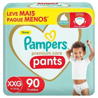 Fralda Pampers Pants Premium Care Jumbo Xxg 90 Unidades