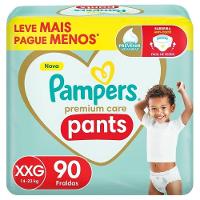 Fralda Pampers Pants Premium Care Jumbo Xxg 90 Unidades - 1