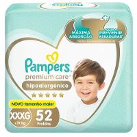 Fralda Pampers Premium Care Bag Xxxg Com 52 Unidades - 1