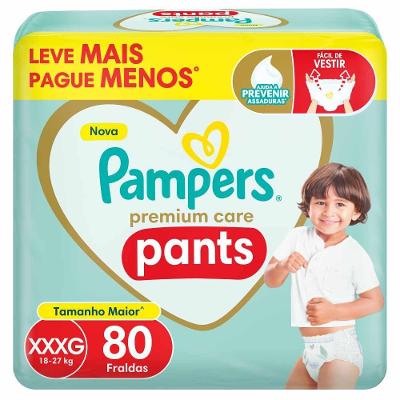 Fralda Pampers Pants Premium Care Xxxg 80 Unidades