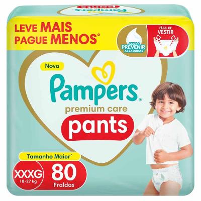 Fralda Pampers Premium Care Pants Xxxg 80 Unidades