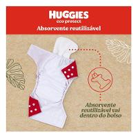 Kit Reutilizável 1 Fralda + 2 Absorventes Huggies Eco Protect Vermelho - 3