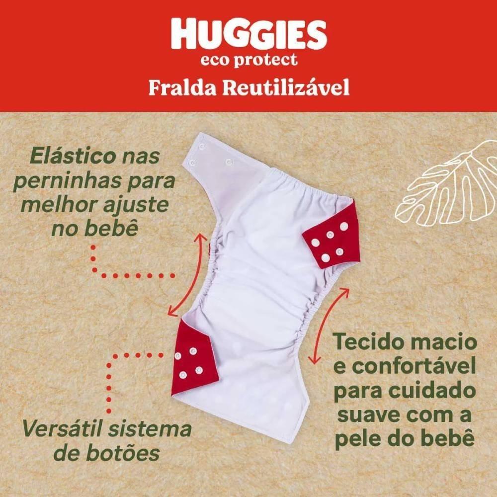 Fralda Reutilizável Huggies Eco Protect 4 Unidades - 4