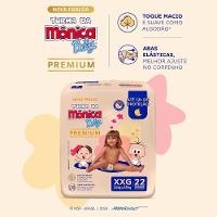 Fralda Turma Mônica Baby Premium Tamanho Xxg Com 22 Unidades - 3