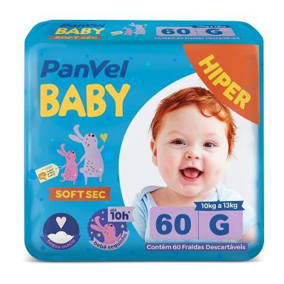 Fralda Panvel Baby Soft Sec G Com 60 Unidades