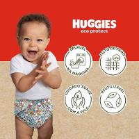 Kit Reutilizável 1 Fralda + 2 Absorventes Huggies Eco Protect Listrado - 3