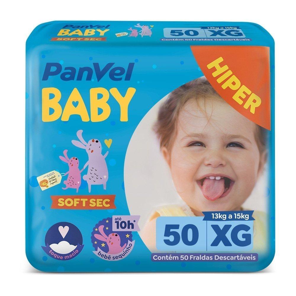 Fralda Panvel Baby Soft Sec Xg Com 50 Unidades - 1