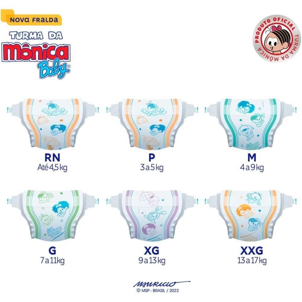 Fralda Turma Mônica Baby Giga G 80 Unidades - 4