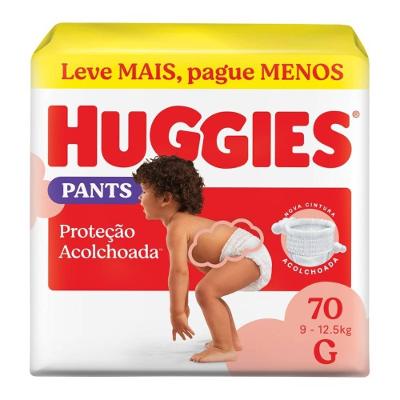 Fralda Huggies Supreme Care Bag Roupinha G Com 70 Unidades