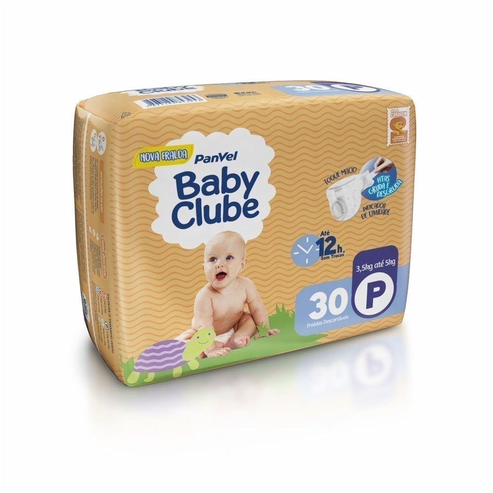 Fralda Panvel Baby Clube P Com 30 Unidades - 1