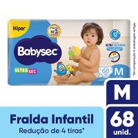 Fralda Babysec Ultra Sec Hiper M Com 68 Unidades - 1
