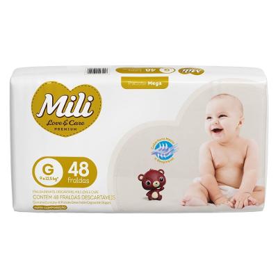 Fralda Mili Love & Care Mega G Com 48 Unidades