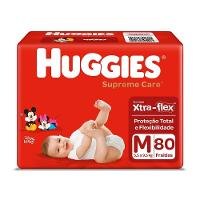 Fralda Huggies Supreme Care Hiper M Com 80 Unidades - 1