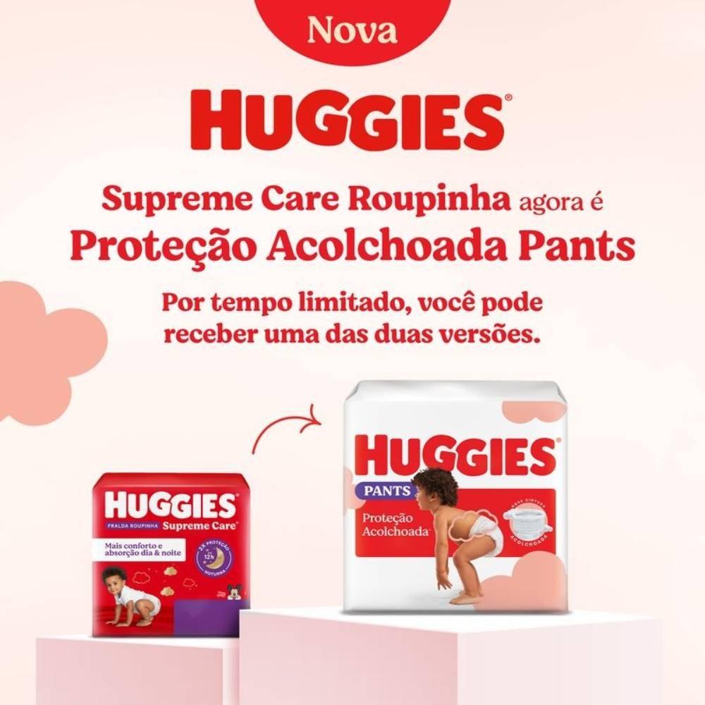  Fralda Huggies Supreme Care Bag Roupinha Xxg Com 58 Unidades - 2