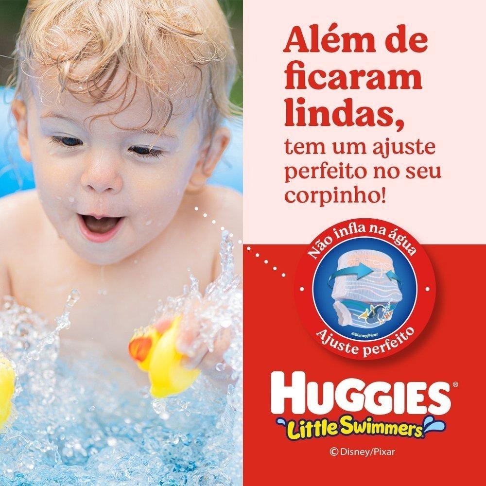 Fralda Descartável Para Praia E Piscina Huggies Little Swimmers P/m Com 11 Unidades - 3