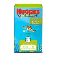 Fralda Descartável Para Praia E Piscina Huggies Little Swimmers P/m Com 11 Unidades - 1