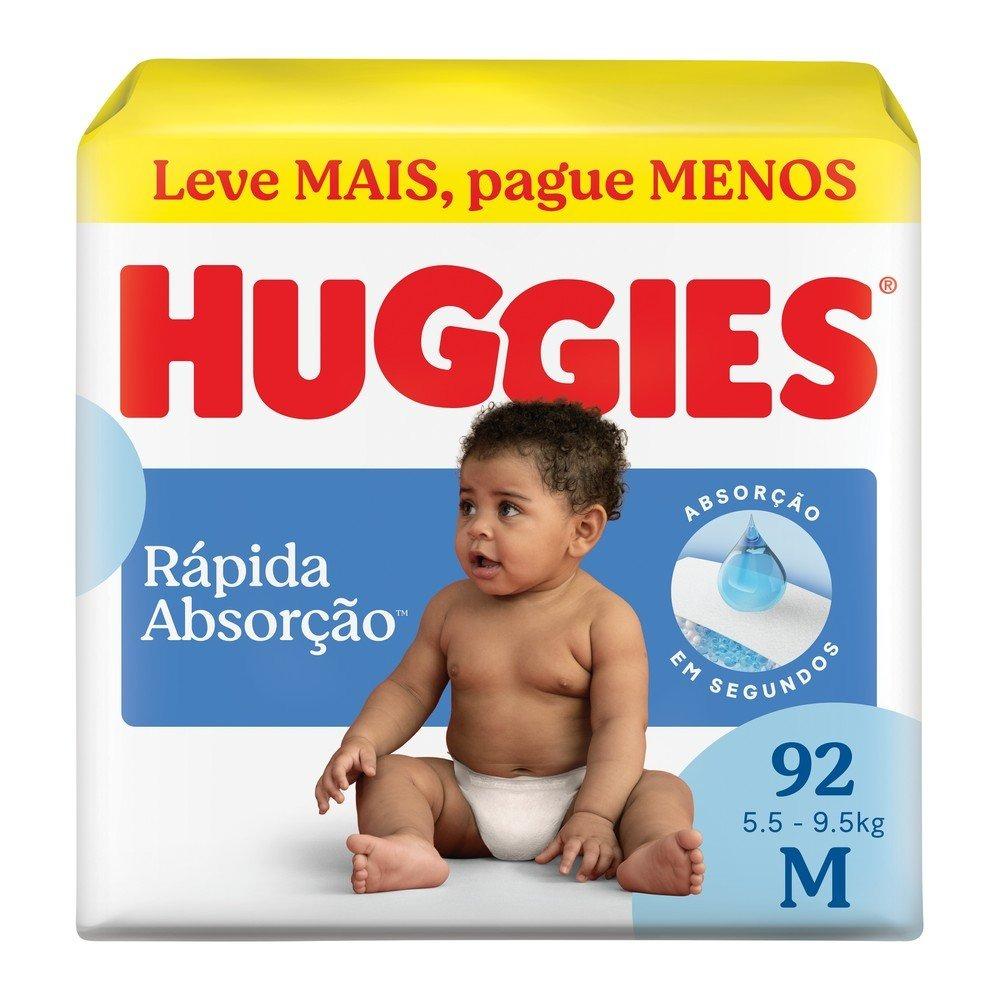 Fralda Huggies Tripla Proteção Hiper M Com 92 Unidades - 1
