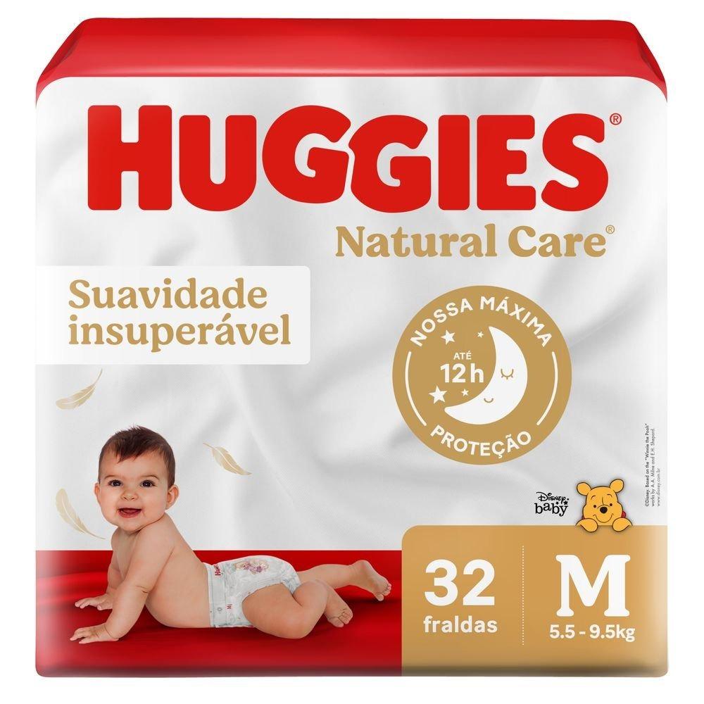 Fralda Huggies Natural Care M 32 Unidades - 1