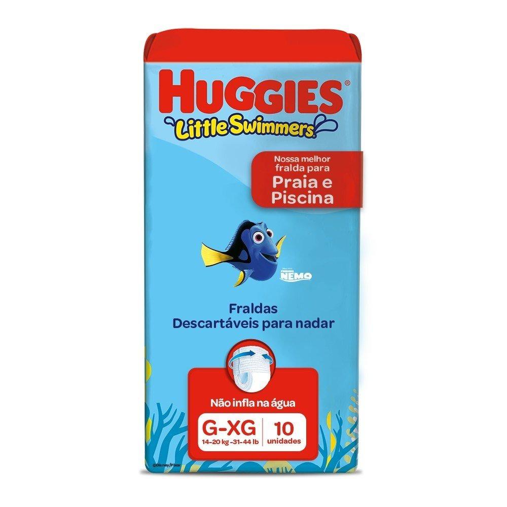 Fralda Descartável Para Praia E Piscina Huggies Little Swimmers G/xg Com 10 Unidades - 1