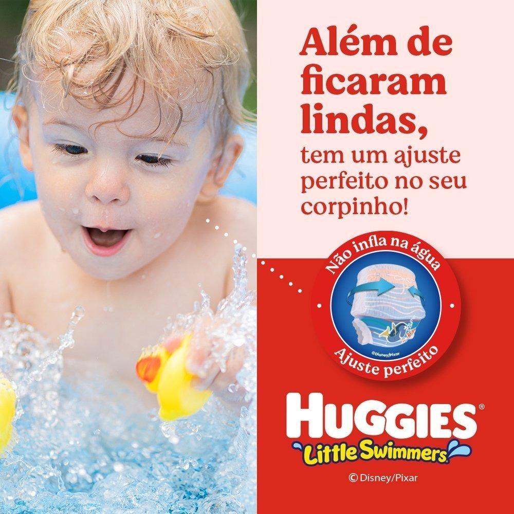 Fralda Descartável Para Praia E Piscina Huggies Little Swimmers G/xg Com 10 Unidades - 3