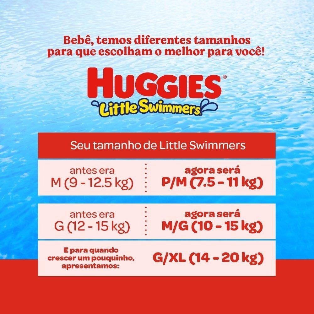Fralda Descartável Para Praia E Piscina Huggies Little Swimmers G/xg Com 10 Unidades - 4