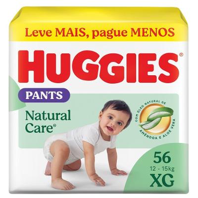 Fralda Huggies Pants Premium Natural Care Xg 56 Unidades