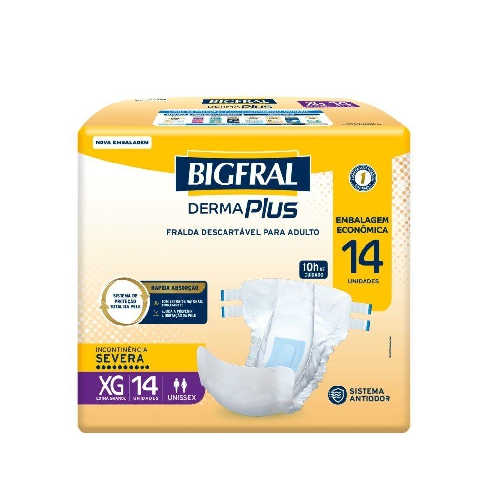 Fralda Adulto Bigfral Dermaplus Xg 14 Unidades - 2