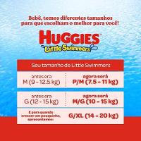 Fralda Descartável Para Praia E Piscina Huggies Little Swimmers M/g Com 10 Unidades - 2