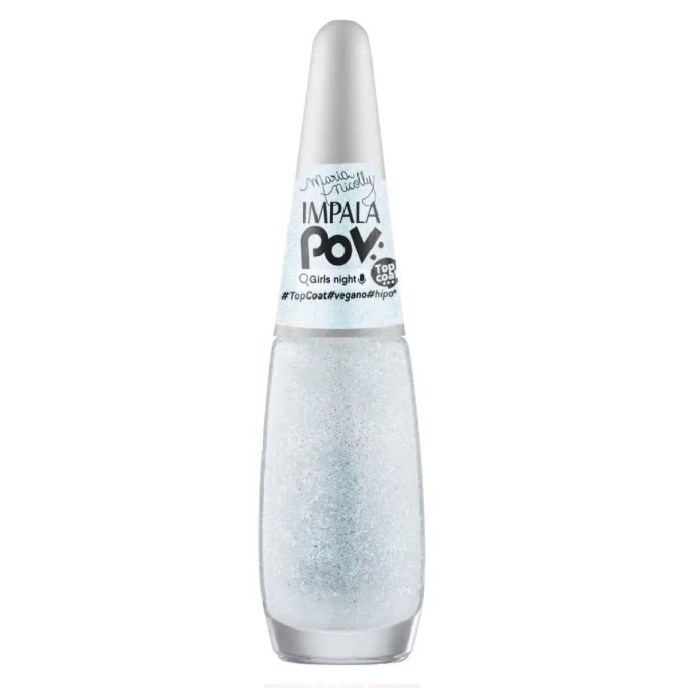 Esmalte Top Coat Impala Maria Nicolly Pov Glitter Girls Night 7,5ml - 1