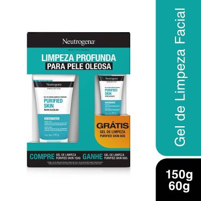 Kit Neutrogena Purified Skin Gel De Limpeza Facial 150g + 60g