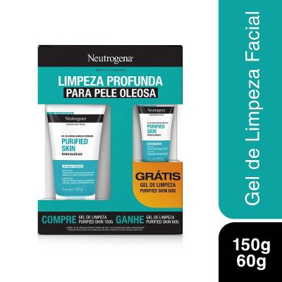 Kit Neutrogena Purified Skin Gel De Limpeza Facial 150g + 60g