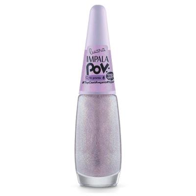 Esmalte Top Coat Impala Luara Pov Glitter Tô Pronta 7,5ml