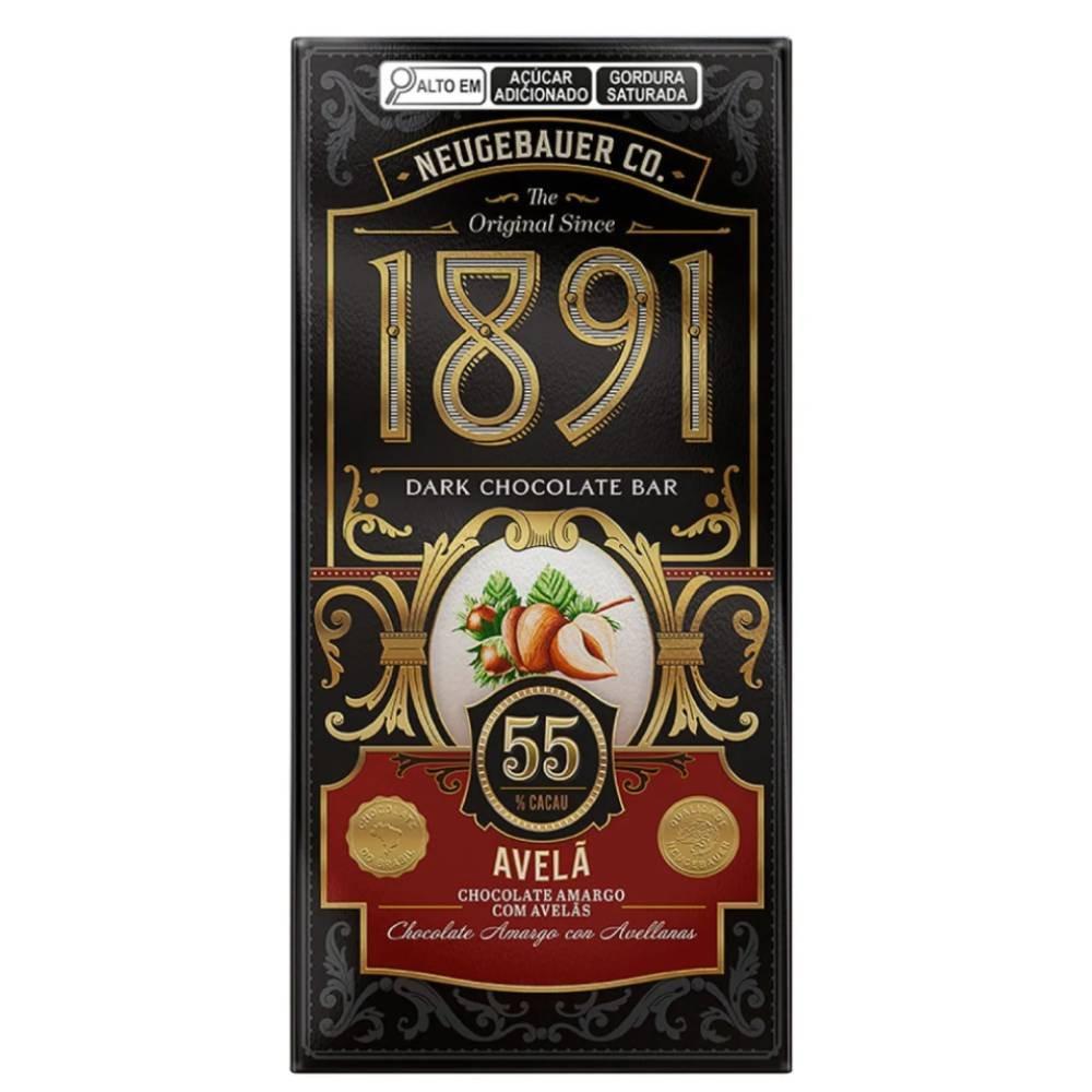 Chocolate Barra Neugebauer 1891 Supreme 55% Cacau Avelã 45g - 1