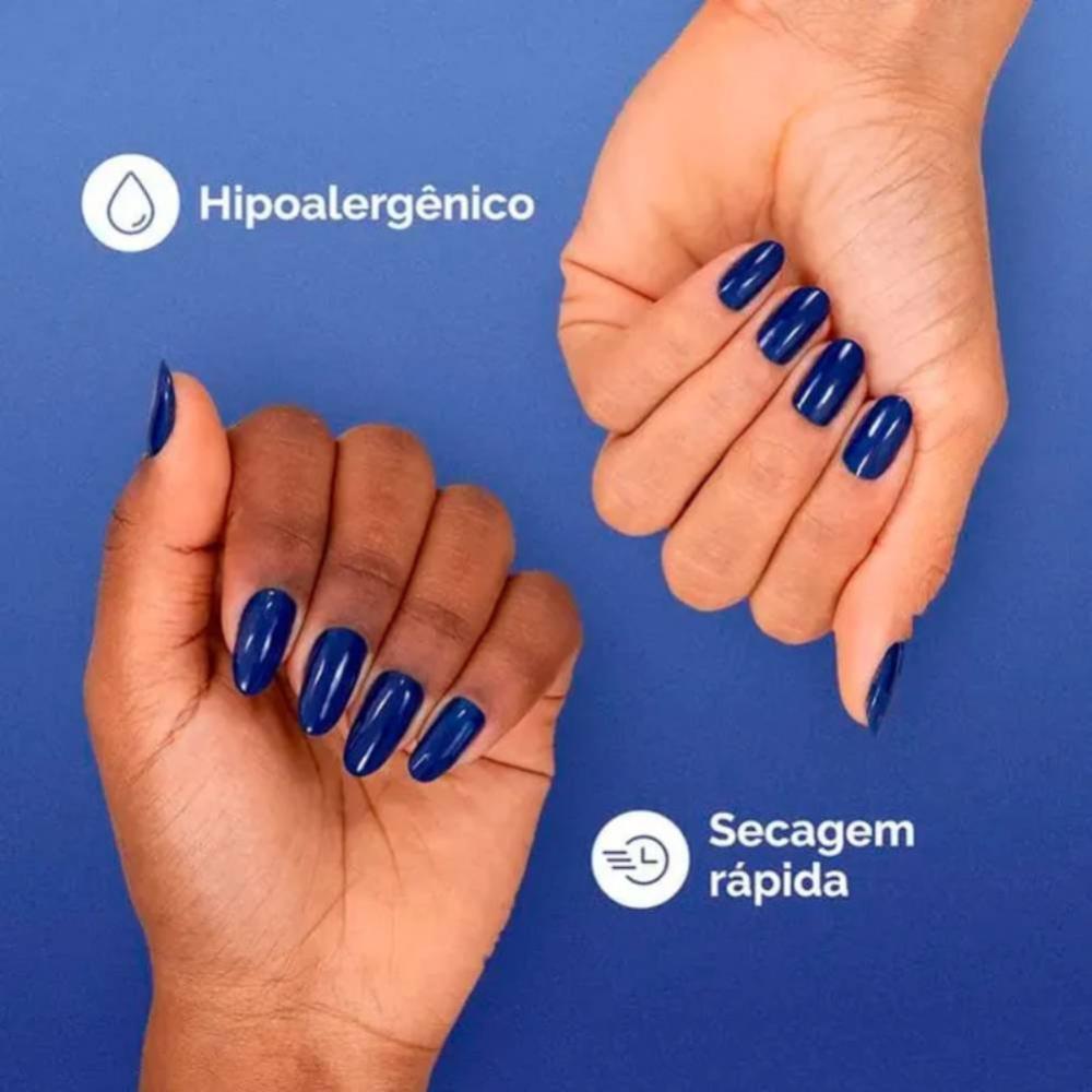 Esmalte Risqué Diamond Gel Noite Estrelada Cremoso 9,5ml - 3