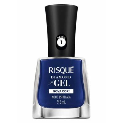 Esmalte Risqué Diamond Gel Noite Estrelada Cremoso 9,5ml