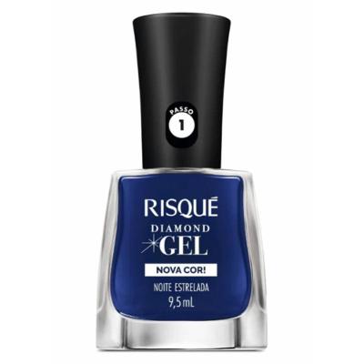 Esmalte Risqué Diamond Gel Noite Estrelada Cremoso 9,5ml