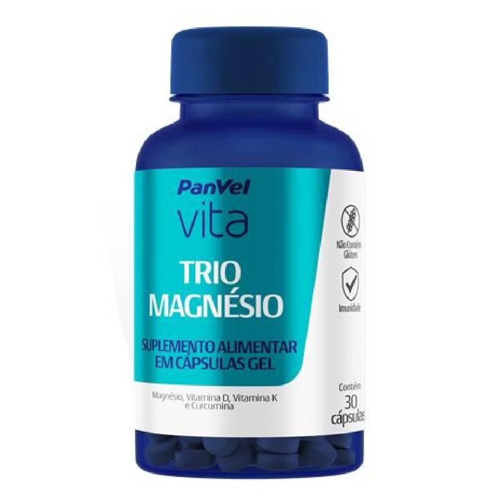 Suplemento Alimentar Trio De Magnésio Panvel Vita 30 Cápsulas Em Gel - 1