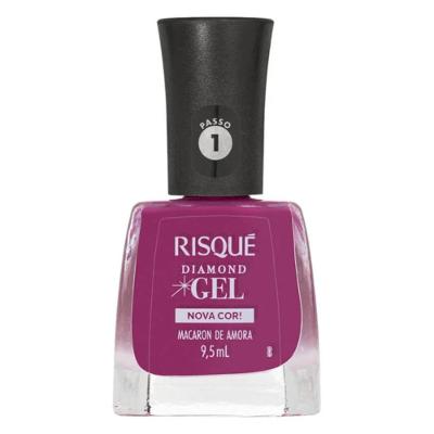Esmalte Risqué Diamond Gel Macaron De Amora Cremoso 9,5ml