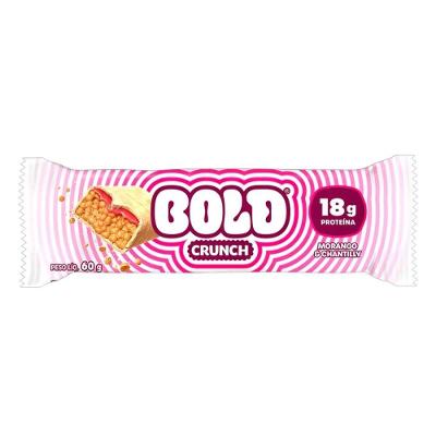 Barra De Proteína Bold Crunch Morango & Chantilly 60g